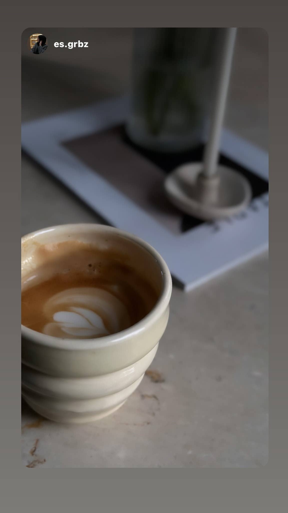 Cappuccinoglas van keramiek met spiraalvorm, 160 ml