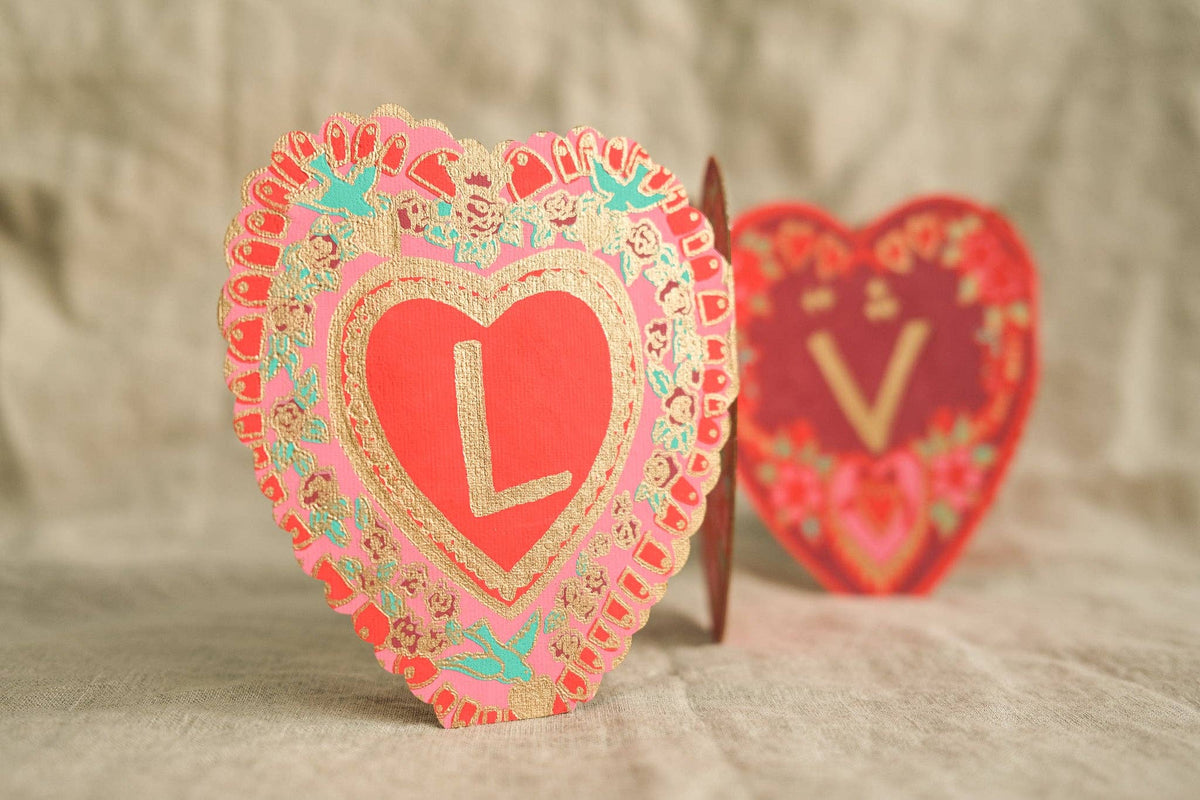 UK/EU: Love Concertina Greeting Card