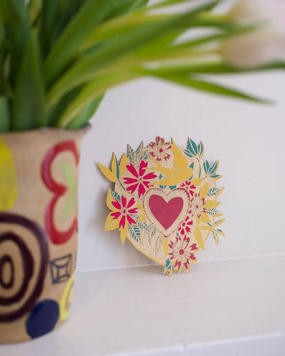 Floral Heart greeting card