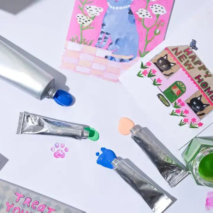Goed gedaan Bloem Felicitatiekaart | Goed gedaan Kaart | Kat