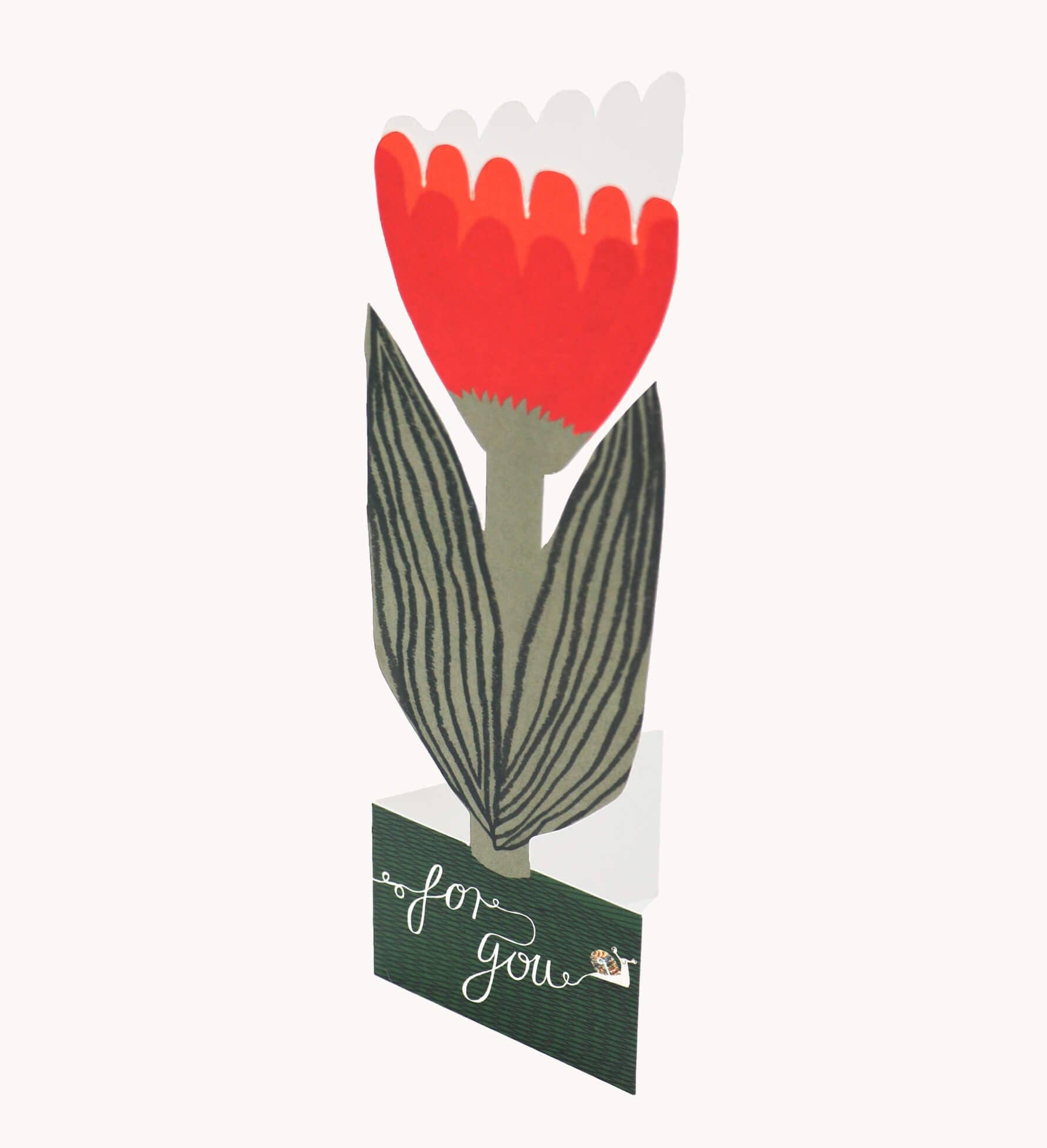 Rode Tulp, Voor Jou Kaart