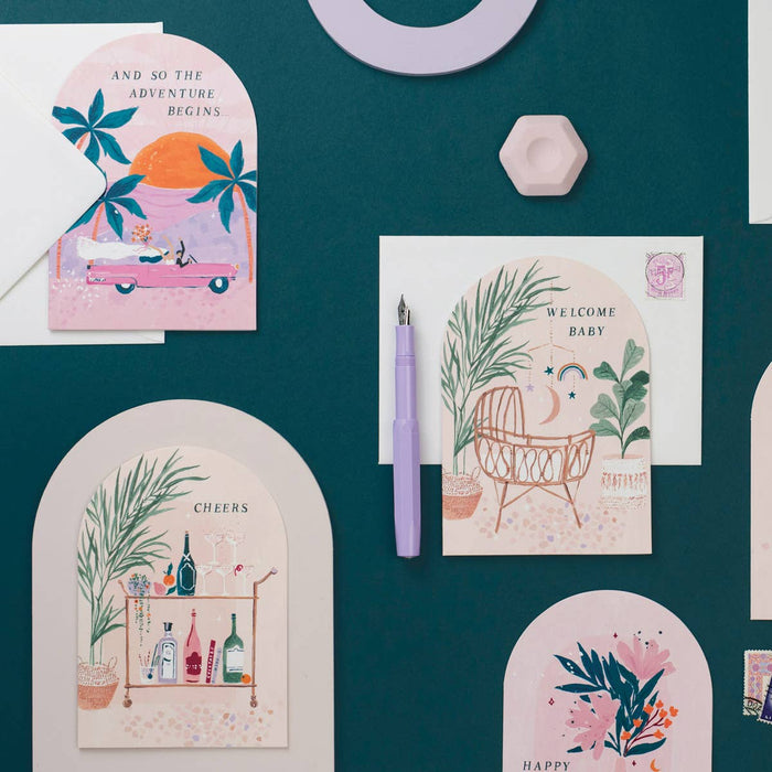 Welkom Babypaart | Nieuwe babypaart | Gender neutrale babykaart