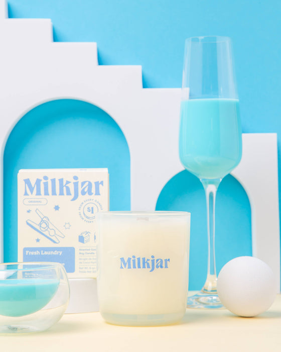 Fresh Laundry - Coco Soy kaars van 8 oz voor regen, katoen en vanille