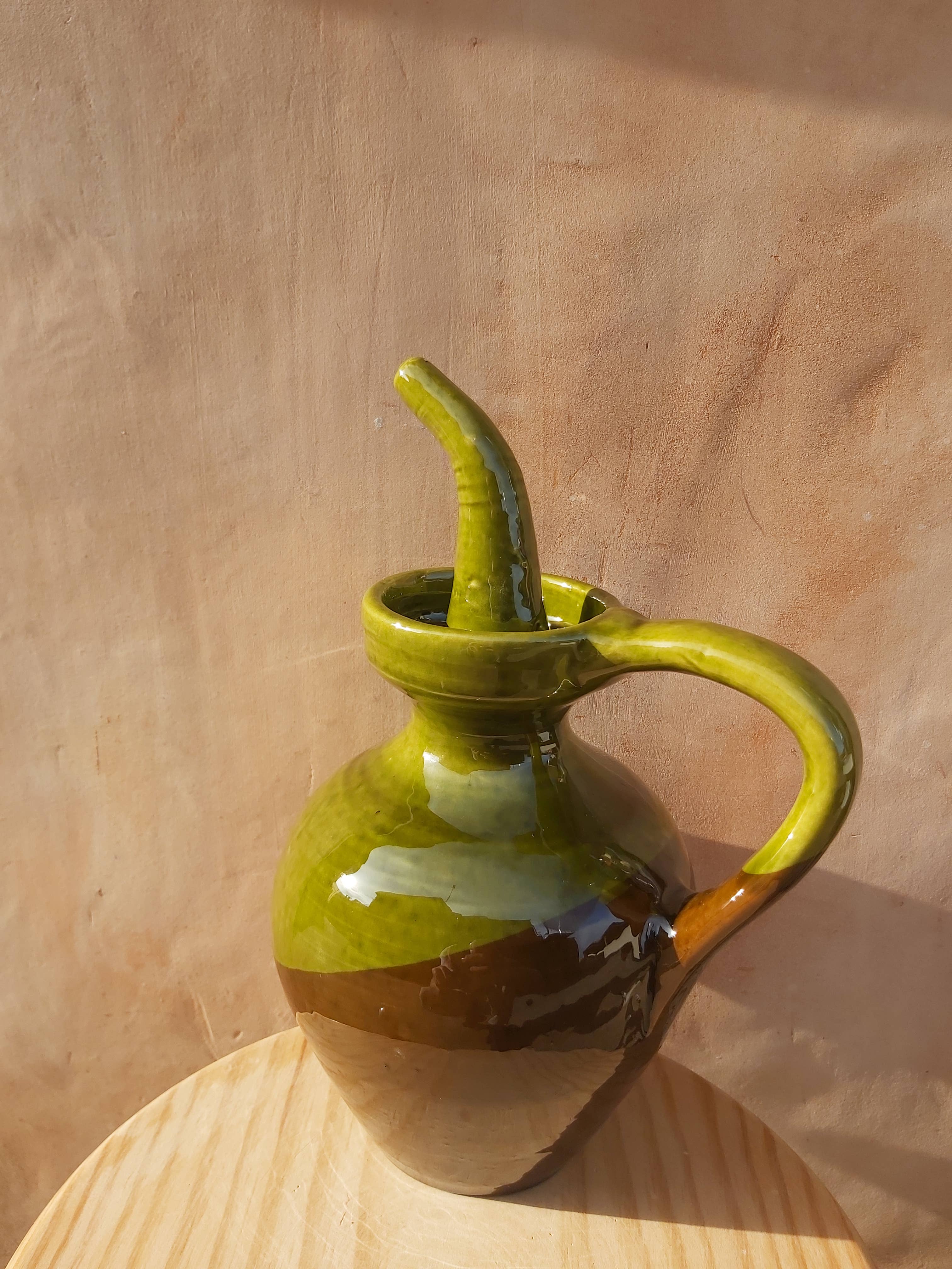 Keramische oliedispenser, traditioneel model van 400 ml