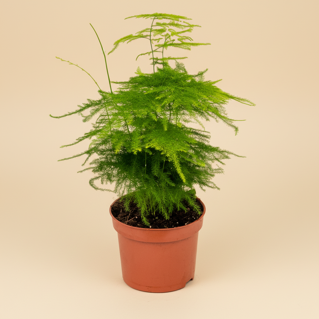 Asparagus setaceus studio packshot