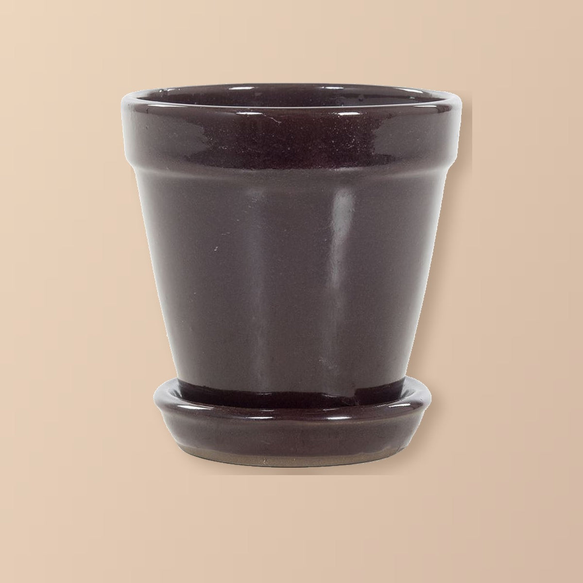 Keramische pot paars Ø11 × 12 cm