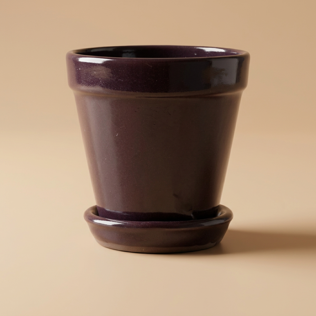 Keramische pot paars | catalogusfoto