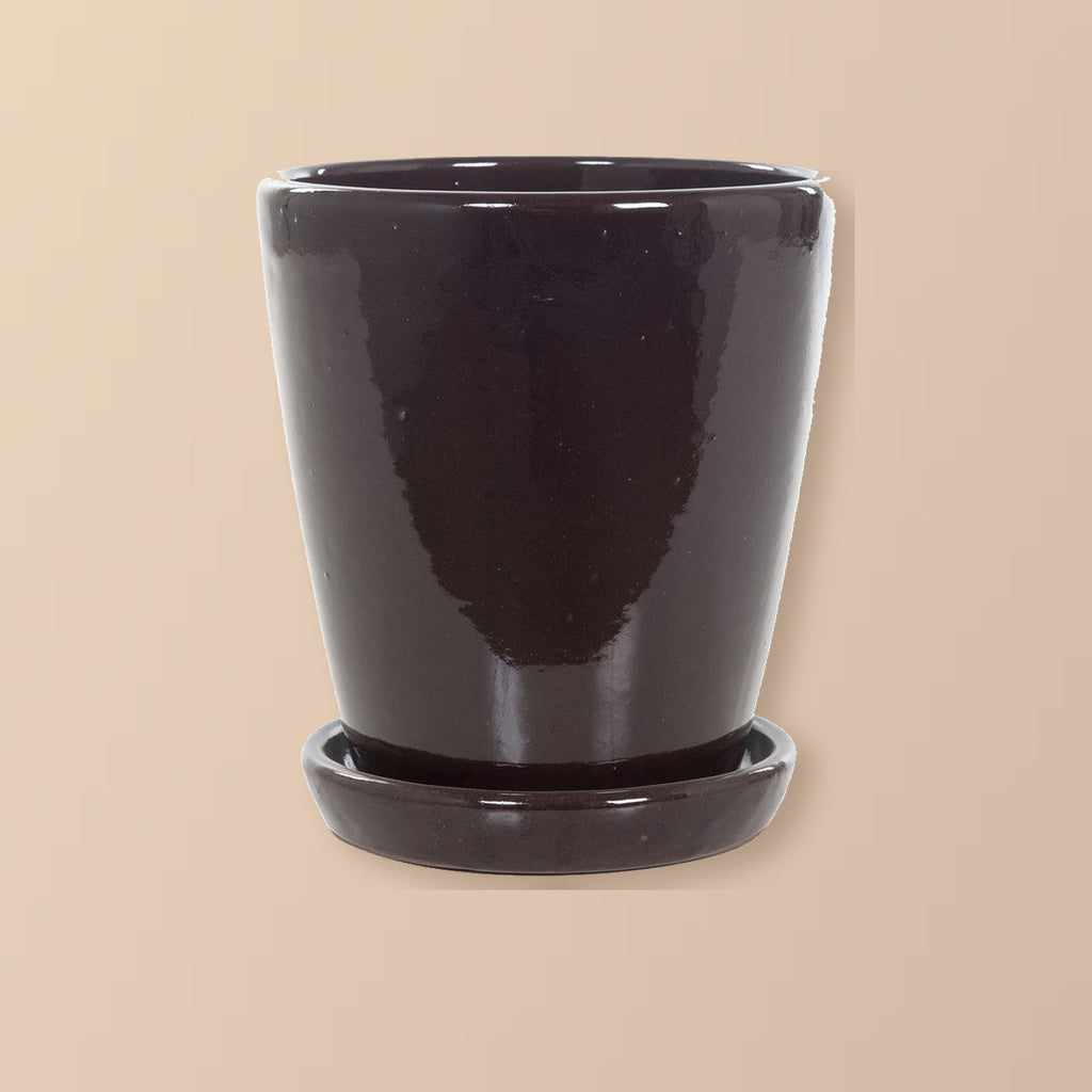 Keramische pot paars Ø22 × 24 cm