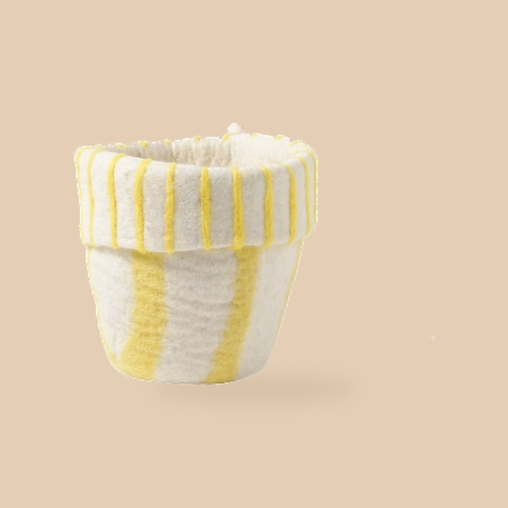 Wollen bloempot – Lemonade – M, beige studio