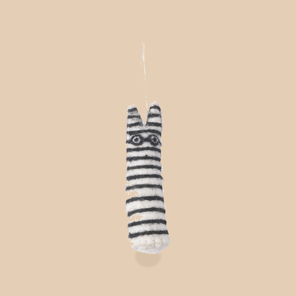 Wollen hangertje The Curious – Strepen, beige studio