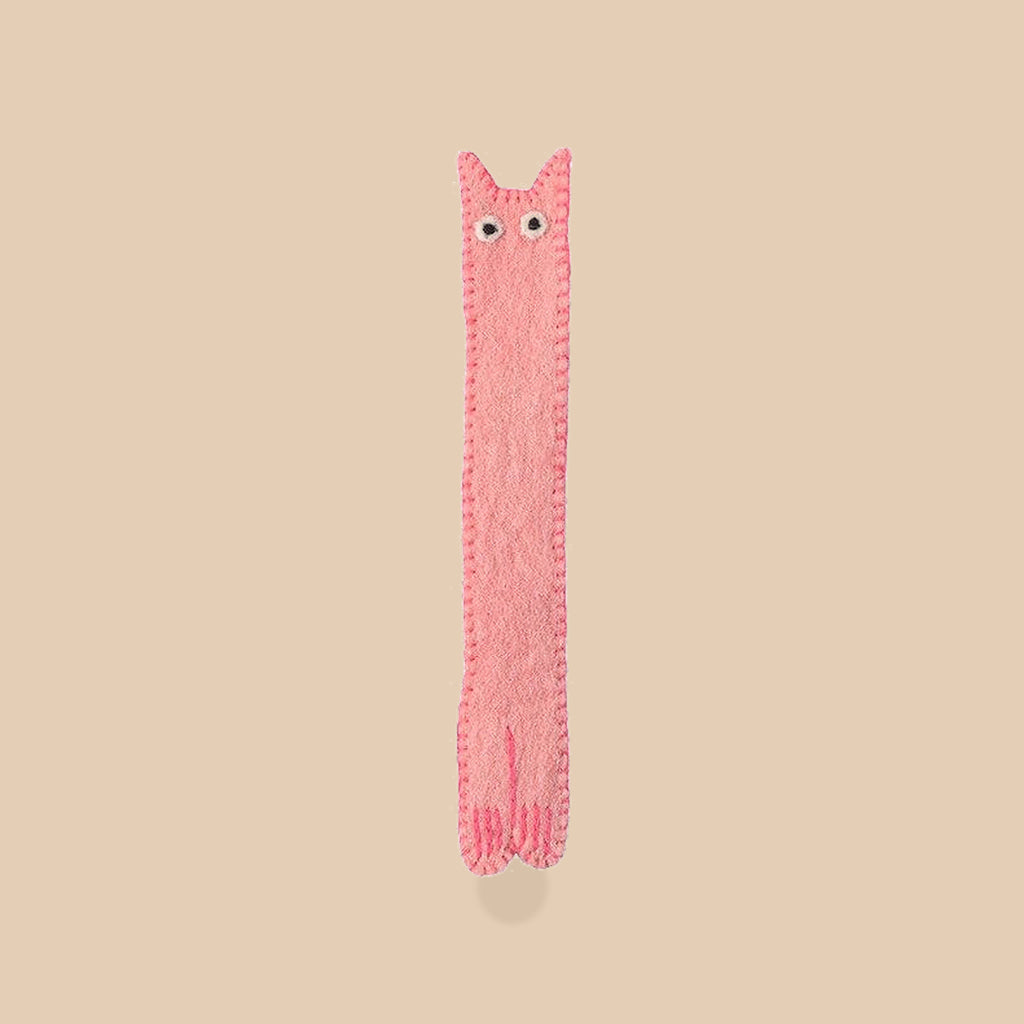 Wollen boekenlegger The Curious – Roze-paars, beige studio