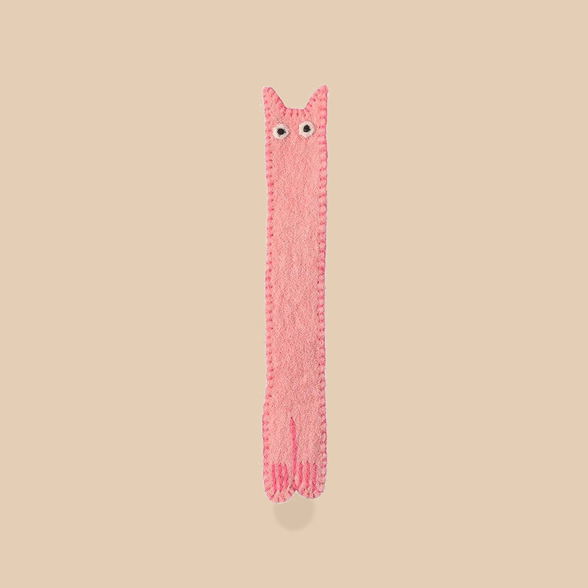 Wollen boekenlegger The Curious – Roze-paars, beige studio