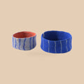 Wollen tafelmandjes felblauw – set van 2, beige studio