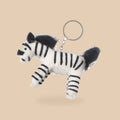 Wollen sleutelhanger zebra, beige studio