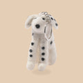 Wollen sleutelhanger dalmatiër, beige studio
