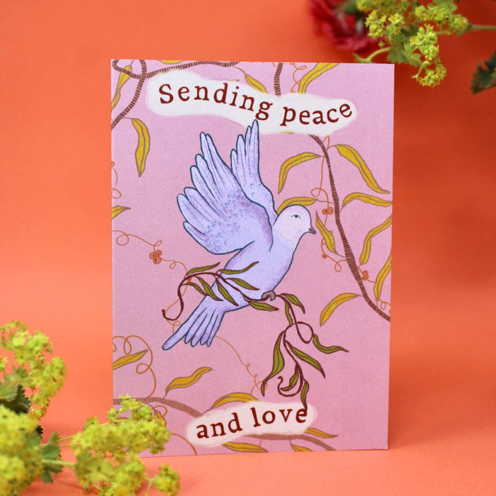 Vrede en Liefde Duif A6 Wenskaart