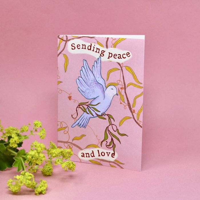Vrede en Liefde Duif A6 Wenskaart