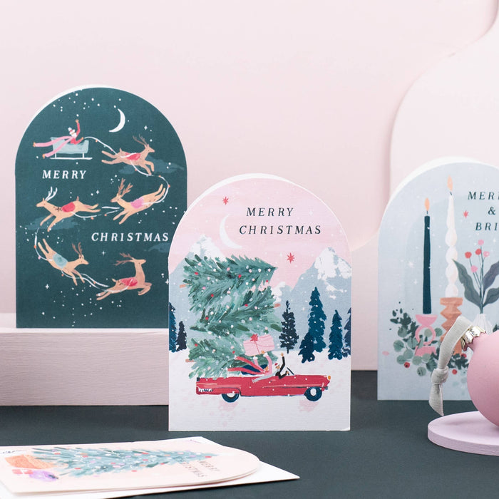 Driving Home kerstkaarten | Kerstkaart | Seizoenskaarten