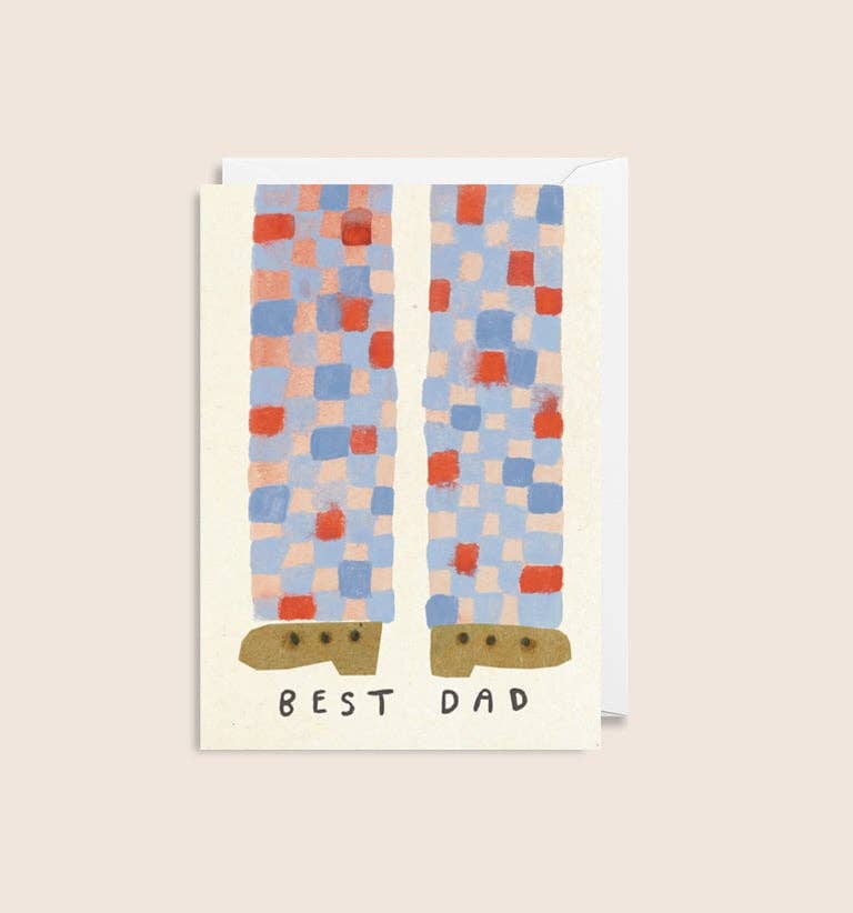 Mini vaderdagkaart Beste Papa, A7-formaat met witte envelop