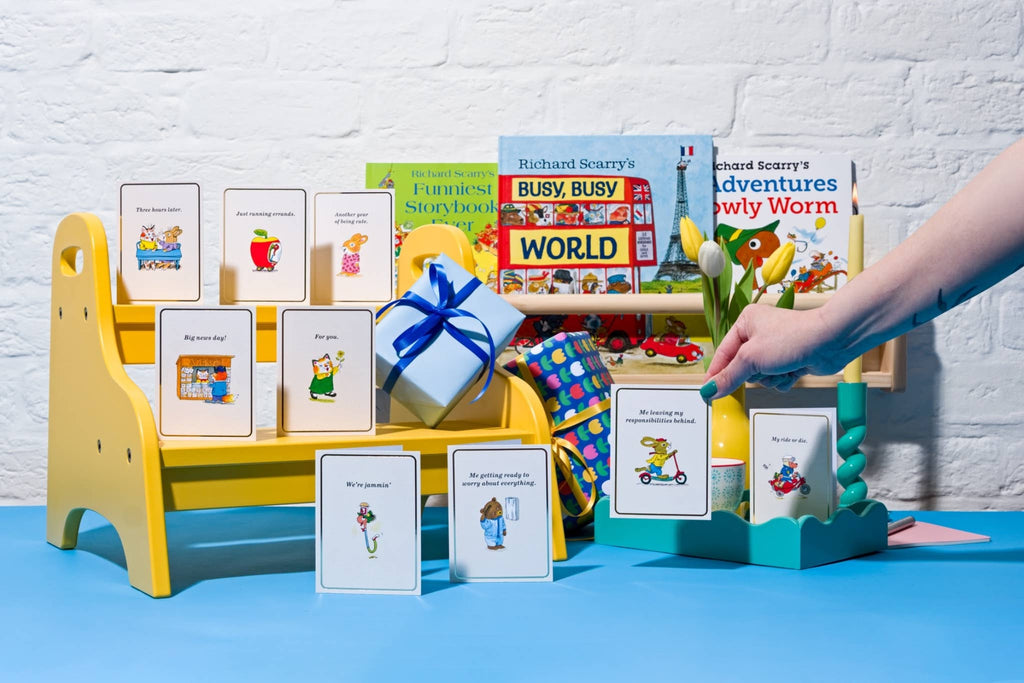 Drie Uur Later - Goudfolie - Minikaart door Richard Scarry