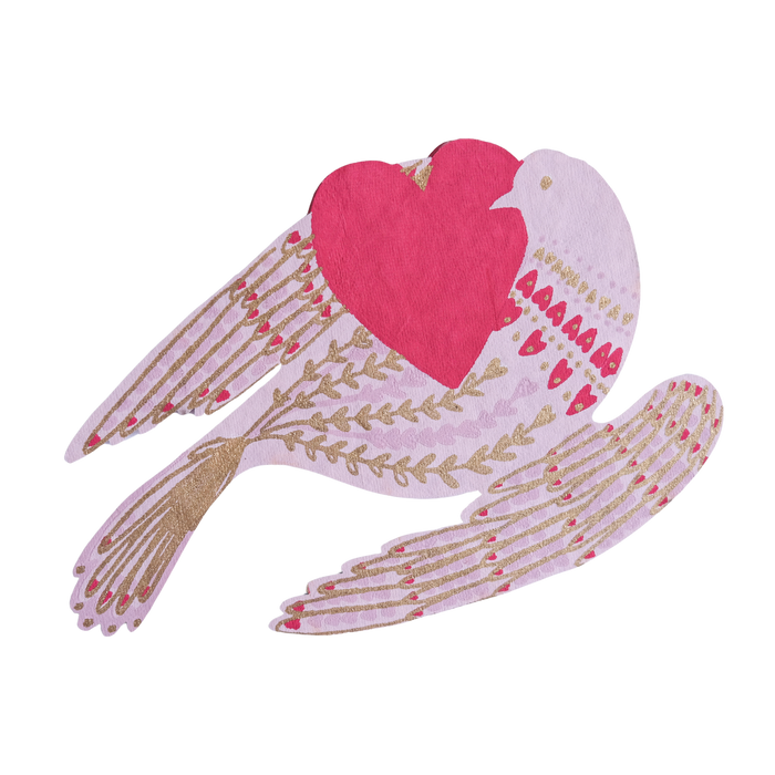 Heart Bird Greeting Card