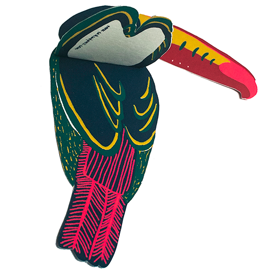 Toucan greeting card