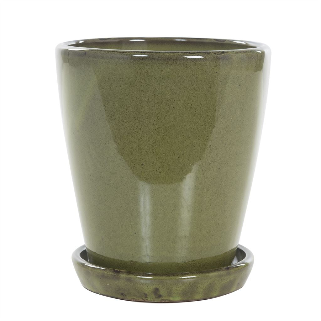 Keramische pot jade black Ø22 × 24 cm