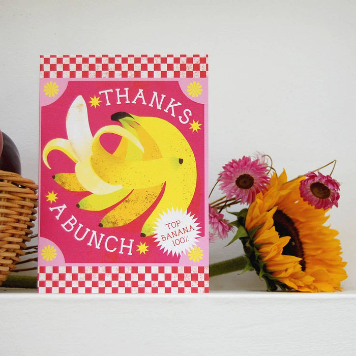 Hartelijk bedankt | Bedankkaart | Dankbaarheid, banaan