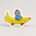Bananen Gorillawagen - gestanste kaart van Richard Scarry