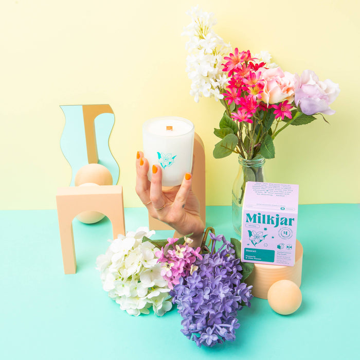 Hawaï - Plumeria & Lilac Coconut Soy kaars van 8 oz