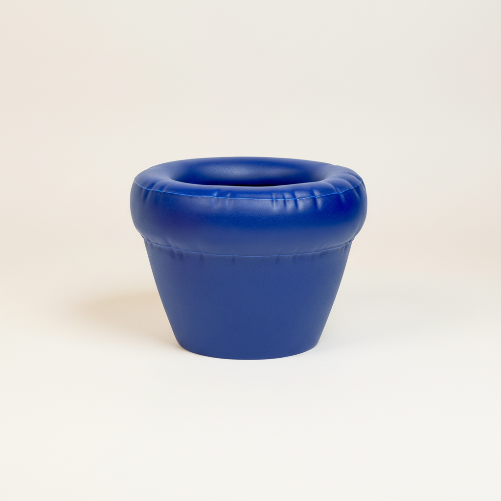 Blauwe plantenpot 2