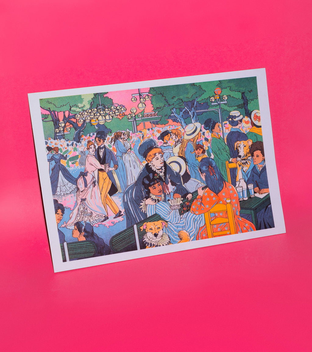 Poster Bal du moulin de la Galette, aanvullend beeld van de druk