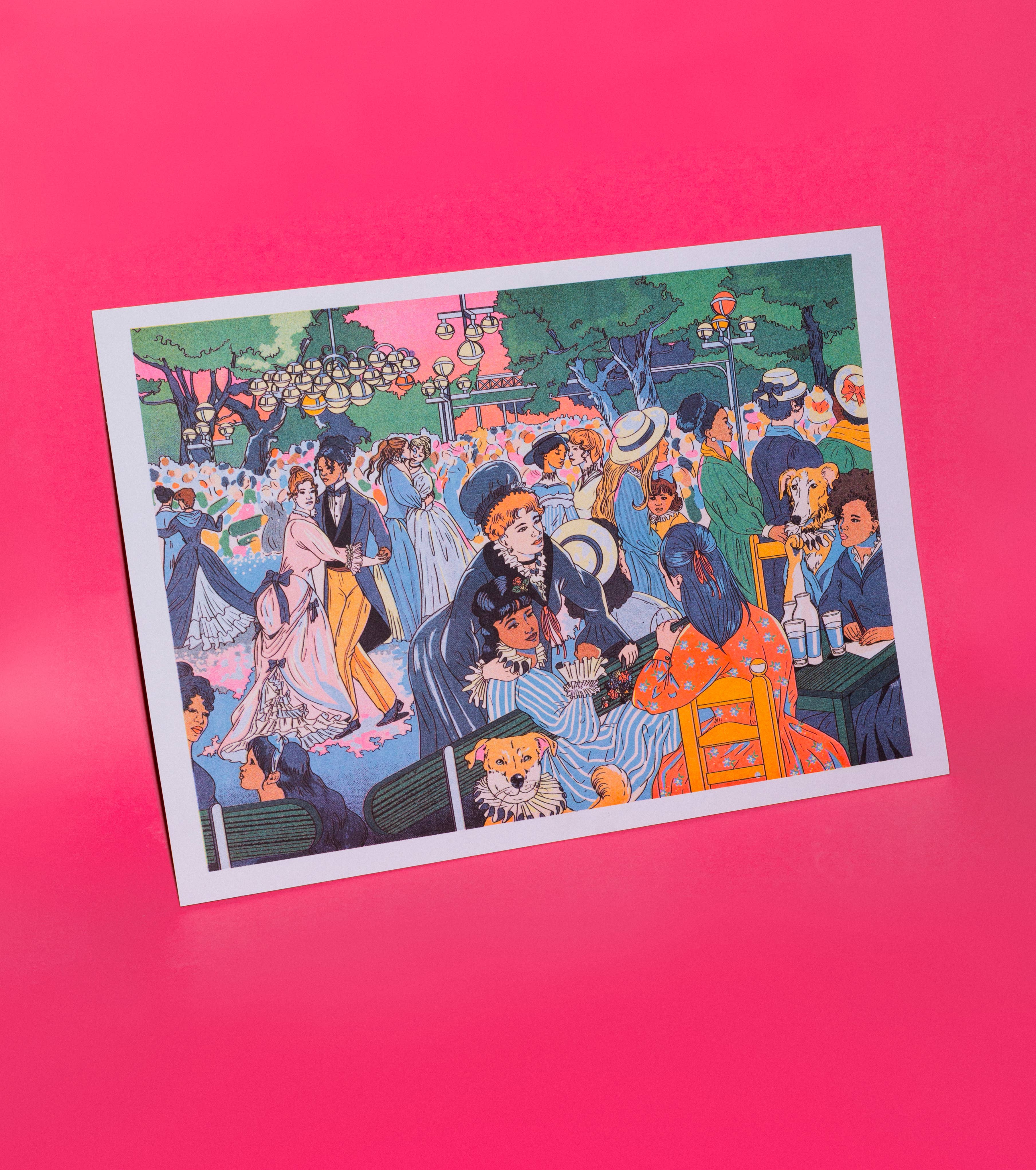 Poster Bal du moulin de la Galette, aanvullend beeld van de druk