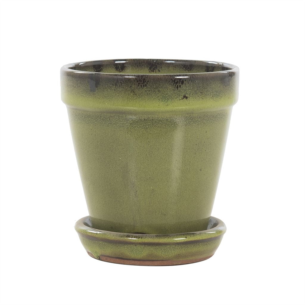Keramische pot jade black Ø11 × 12 cm