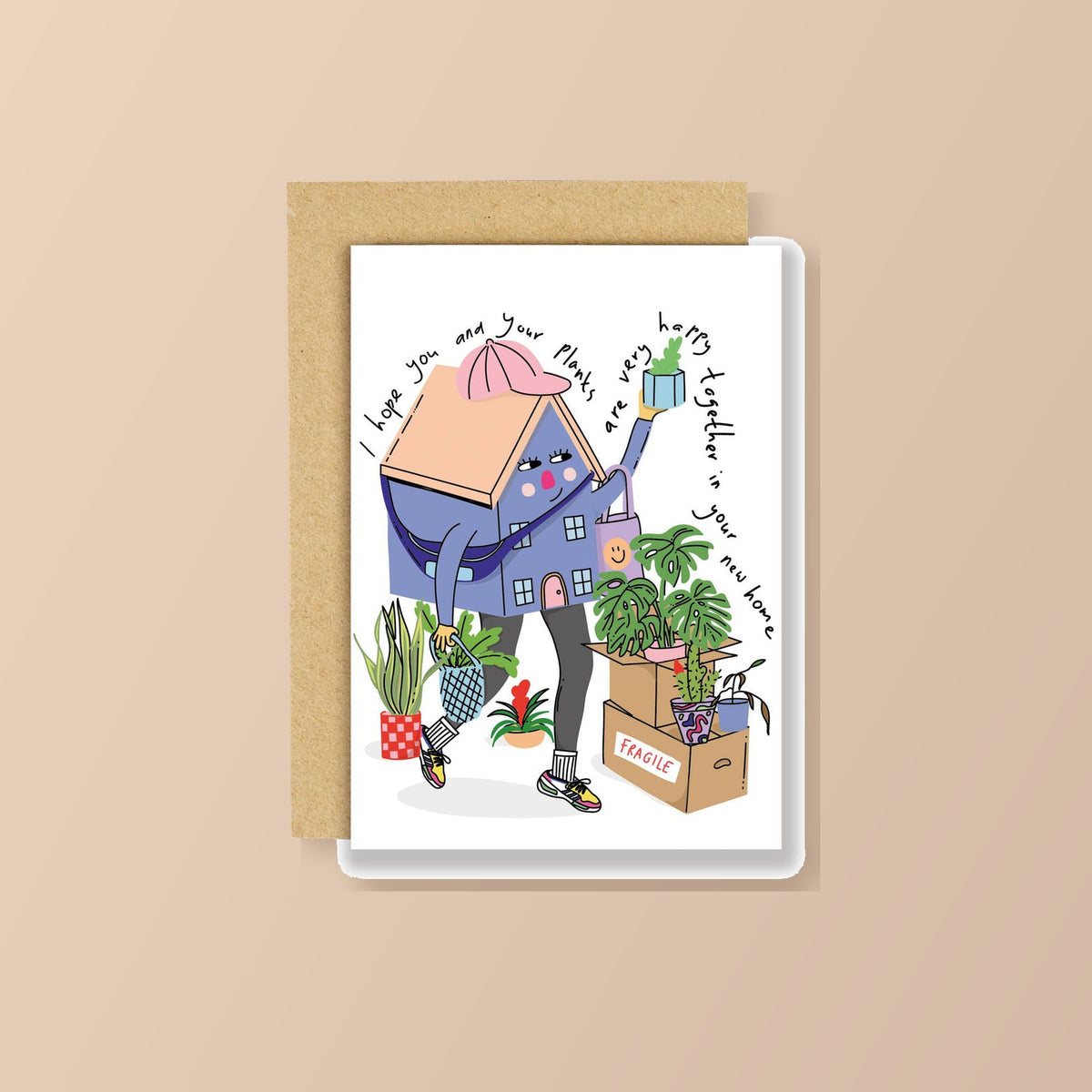 Plantenvriend, nieuw huis kaart | studio