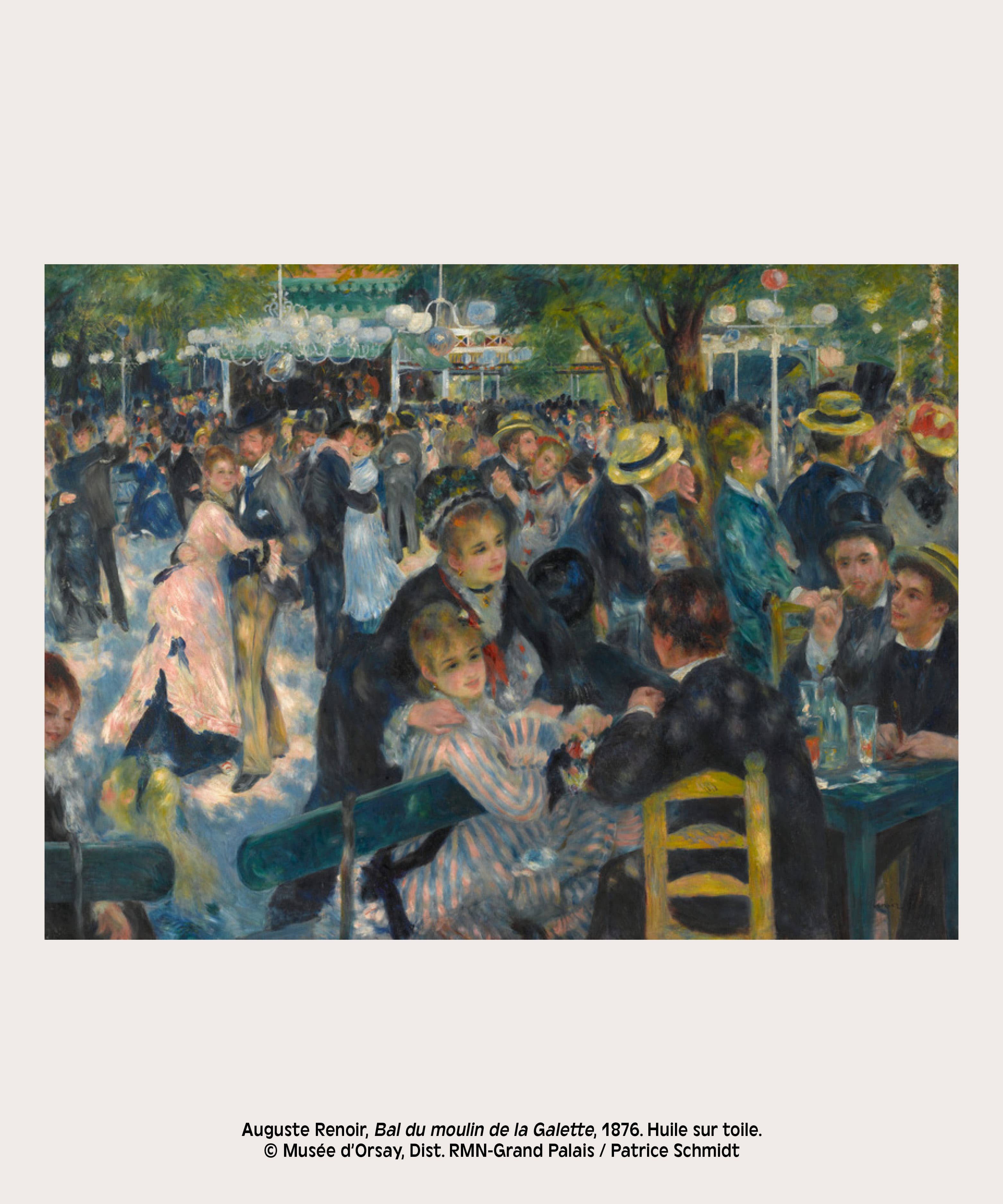 A3 risoposter Bal du moulin de la Galette op Munken-papier
