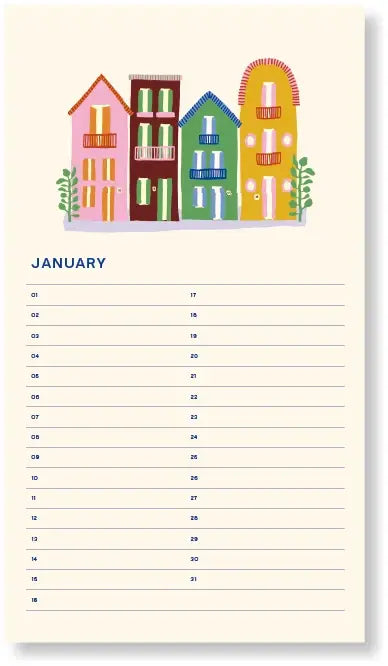 Verjaardagskalender - Vogels