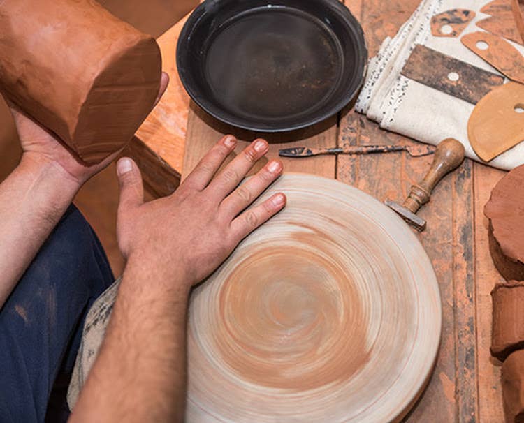 Traditionele kandelaar.