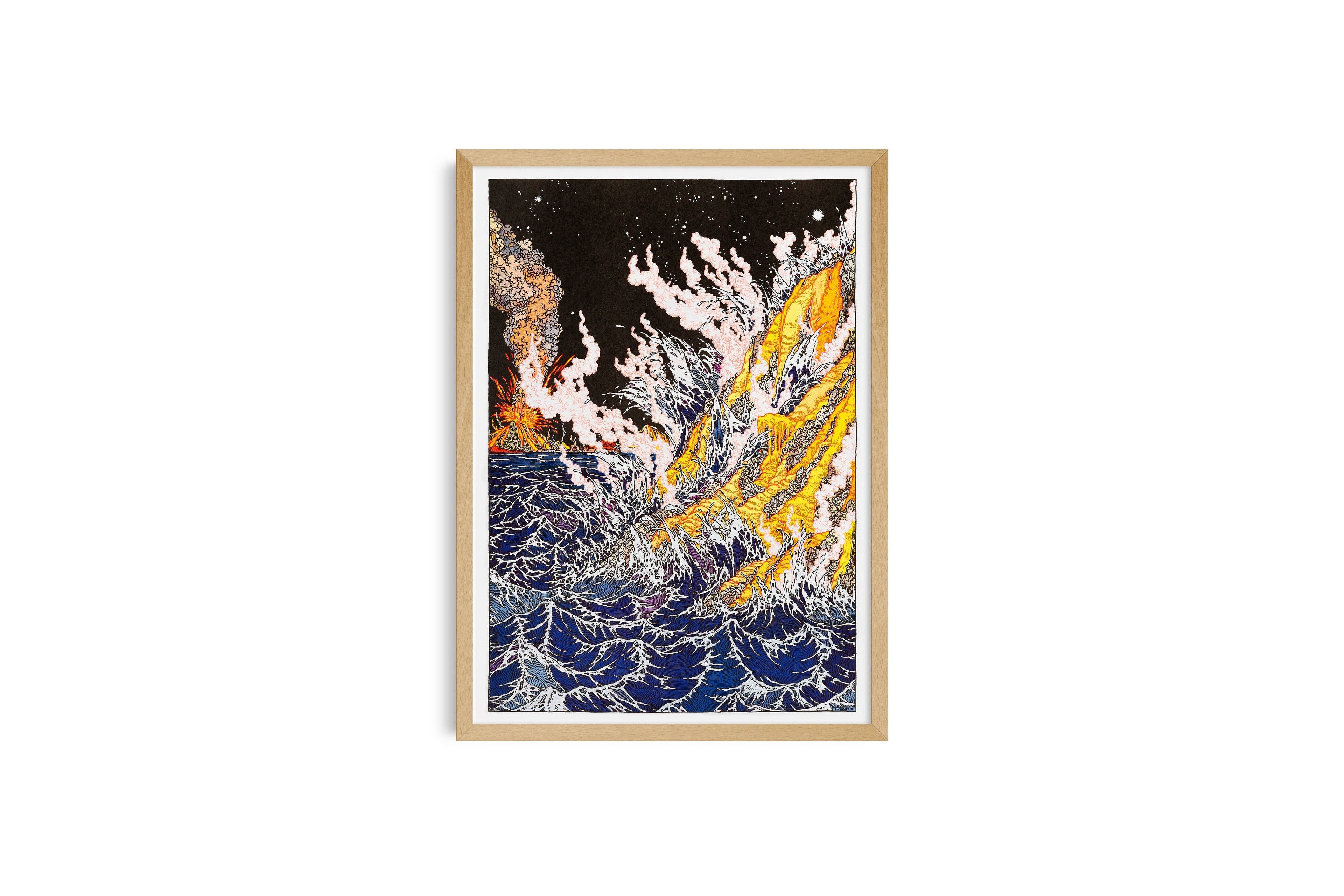 Risoposter 'The Rise of the Imaginary' van Clement Vuillier, KIBLIND Atelier