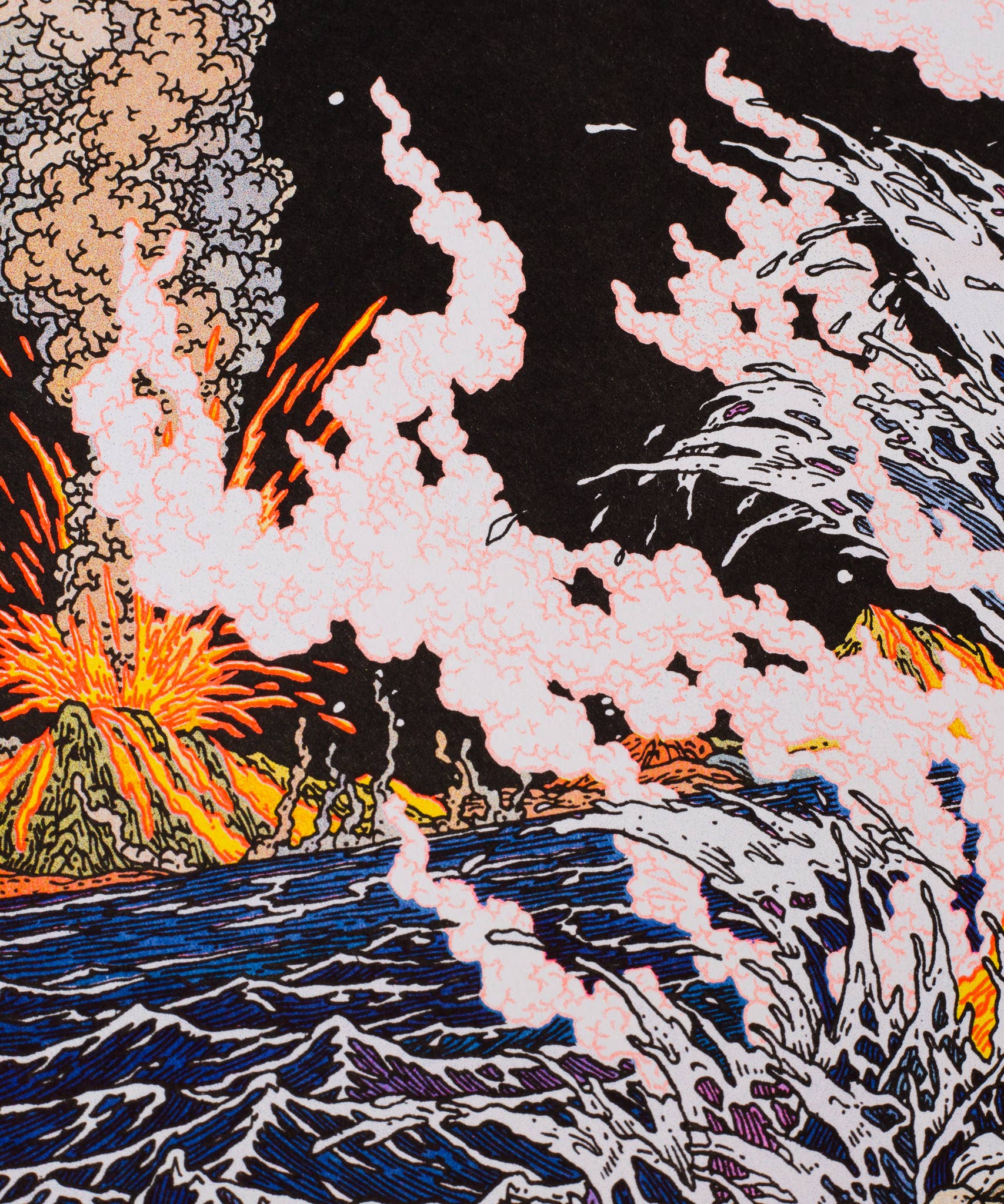 A3 risoposter 'The Rise of the Imaginary' op Munken-papier