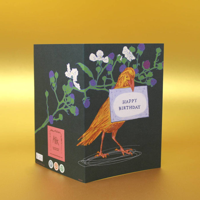 Fijne Verjaardag Vogel A6 Wenskaart