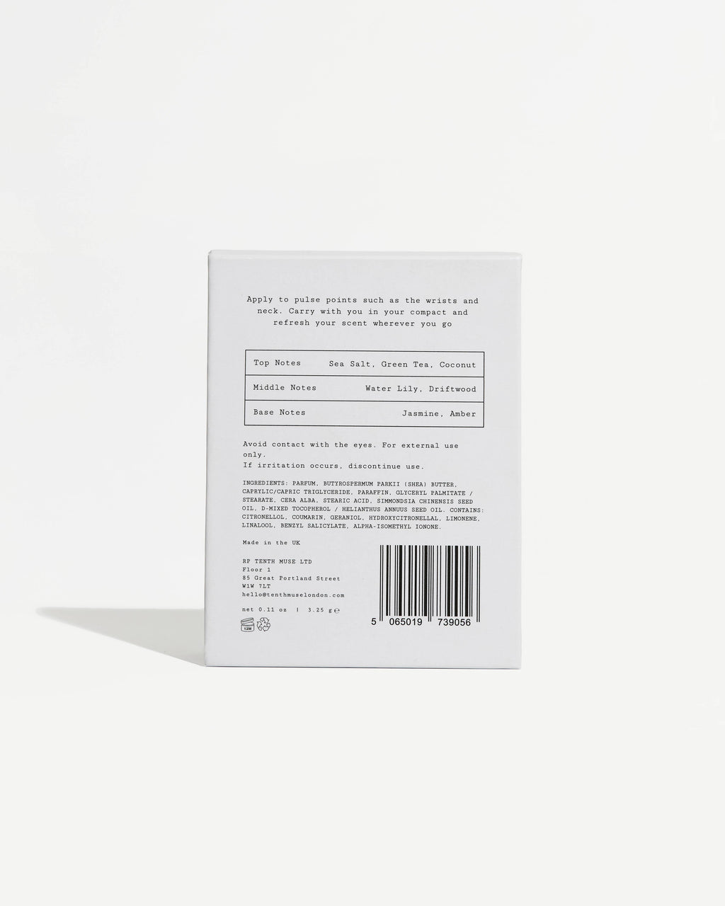 Salted skin solid perfume balm