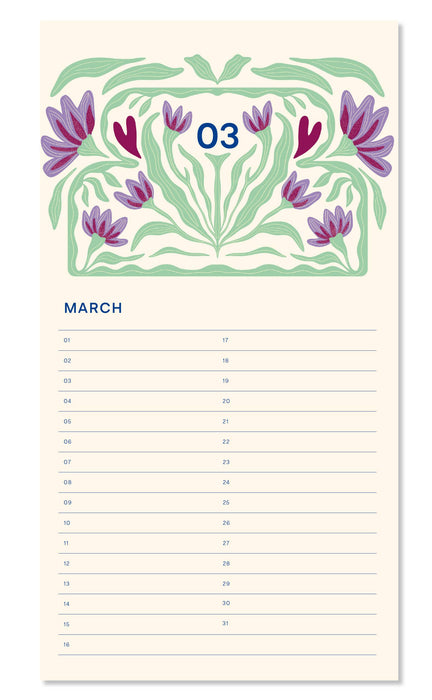 Verjaardagskalender - Bloemenvaas