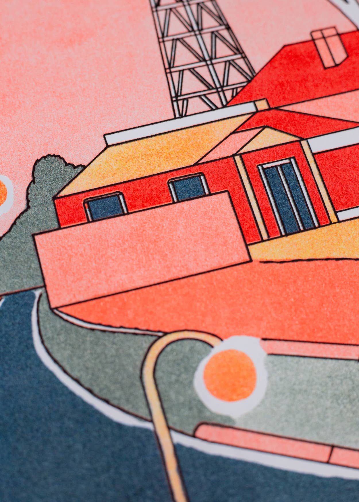 Poster 'Nowhere in Australia' aan de muur, sfeerbeeld