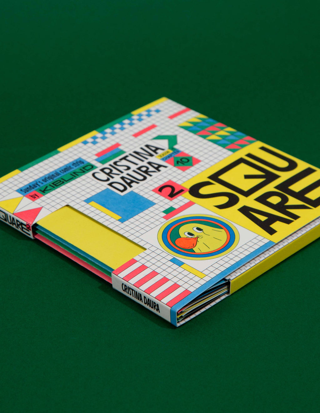 Opengevouwen leporello van Cristina Daura, KIBLIND SQUARE²