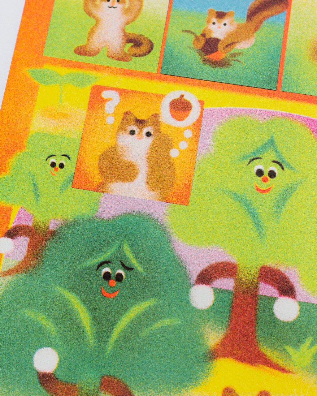 Poster 'De Kleine Tuinier' van Zoey Kim aan de muur, sfeerbeeld