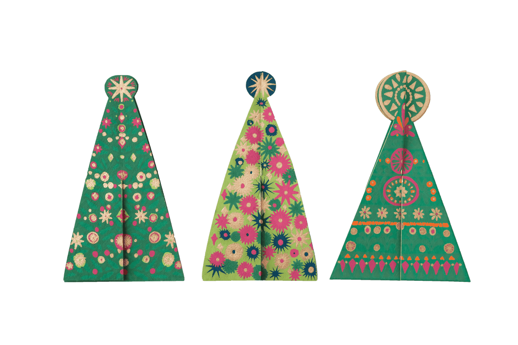 Pop-up kerstboomkaart, sfeerbeeld