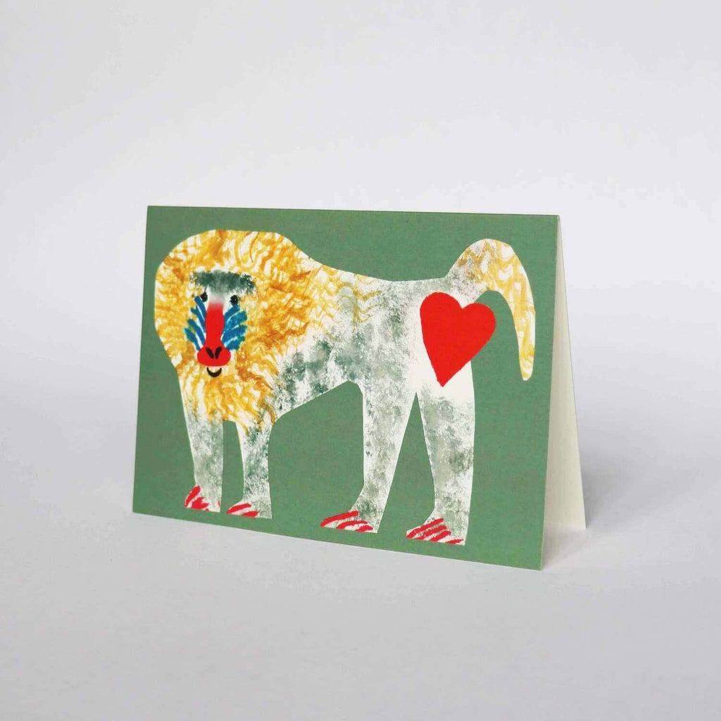 Liefdeskaart met gerecyclede citruspapieren envelop