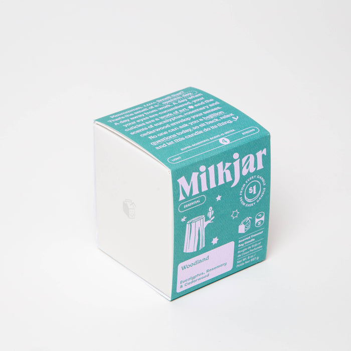 Woodland - Kaars met etherische olie en soja van 8 oz