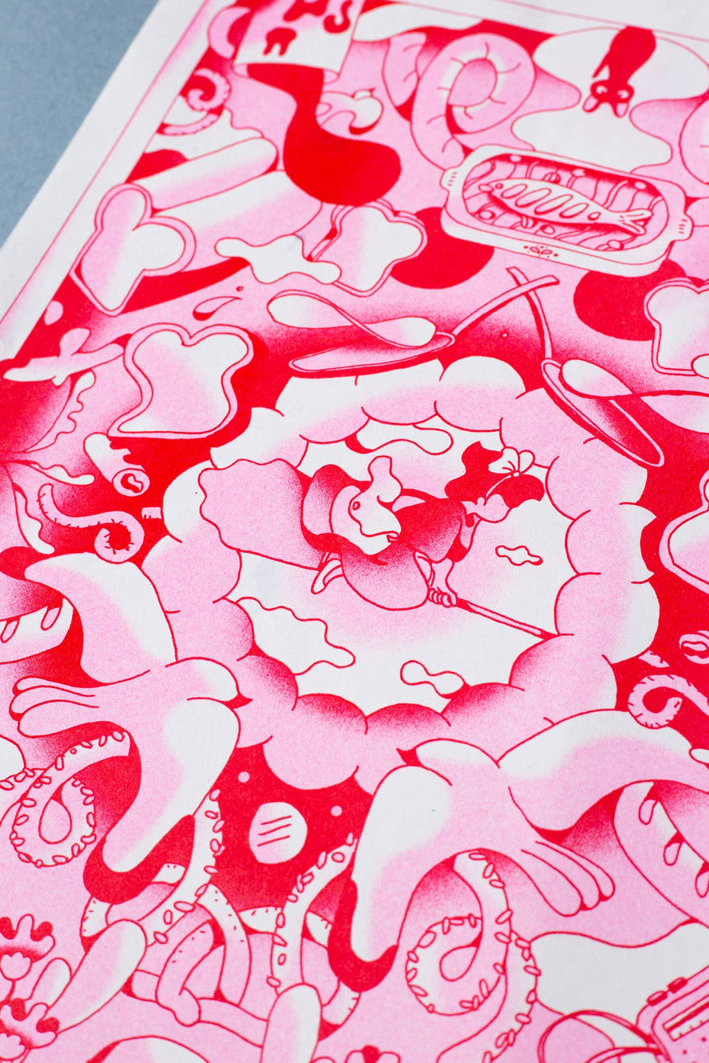 A3 risoposter Kiki de kleine heks op Munken-papier